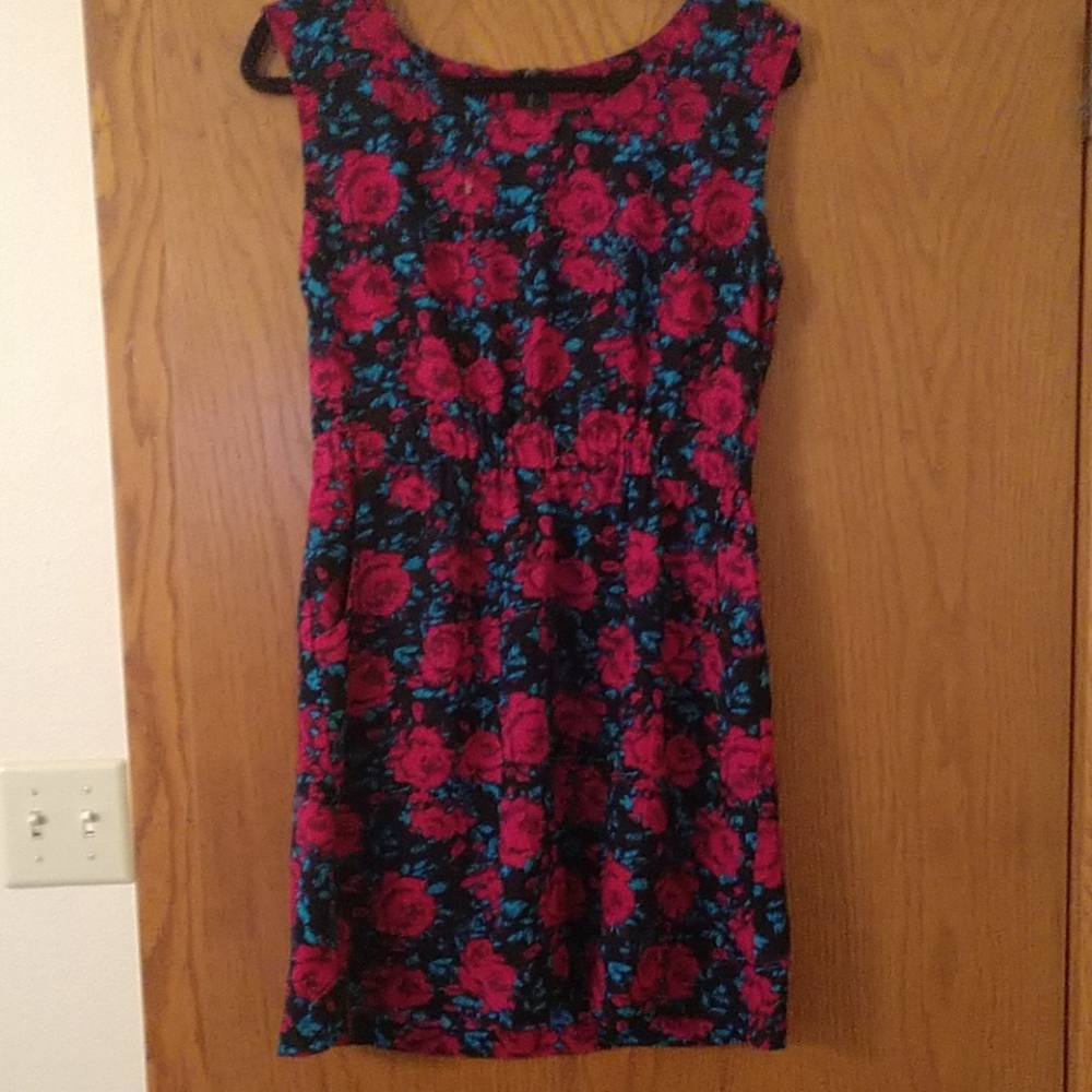 Black floral dress